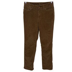 L.L. Bean Womens Favorite Fit Brown Corduroy Pants Size 6